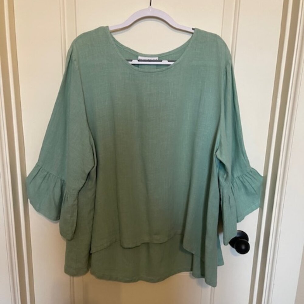 Bryn Walker 100% Linen Tunic - Size 1X